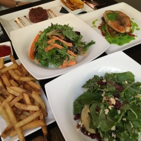 Gluten-free dinner spread from Madison Square Tavern